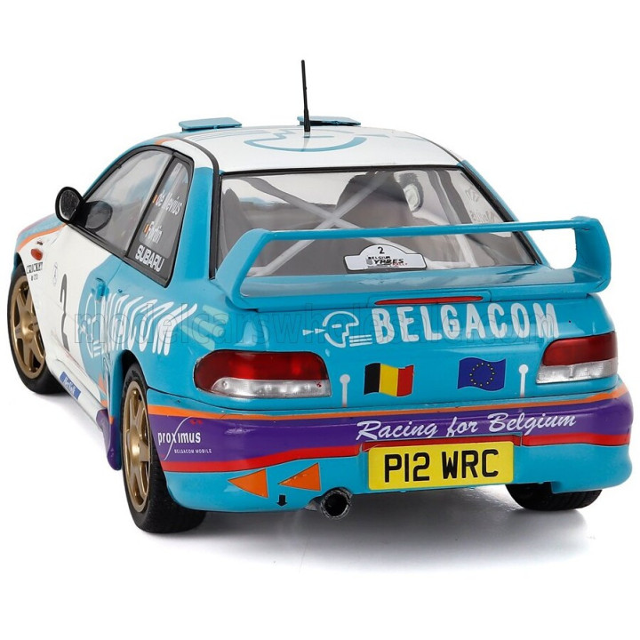 SOLIDO SUBARU IMPREZA WRC99 TEAM BELGACOM (night version) N 2 4th RALLY BELGIUM WESTHOEK YPRES 1998 JEAN MARC FORTIN - GREGOIRE