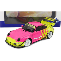 SOLIDO PORSCHE 911 993 RWB BODYKIT COUPE 2024 - PINK YELLOW 1/18