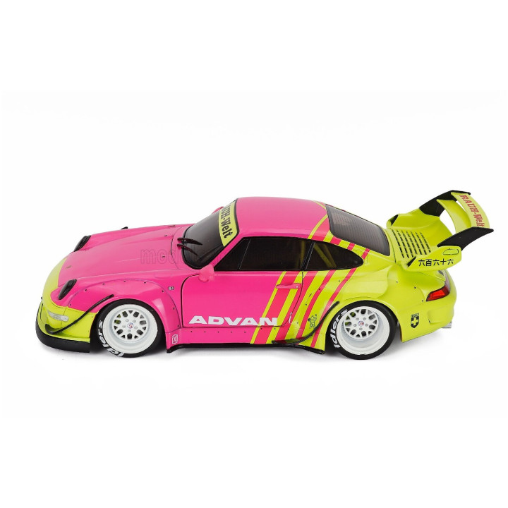 SOLIDO PORSCHE 911 993 RWB BODYKIT COUPE 2024 - PINK YELLOW 1/18