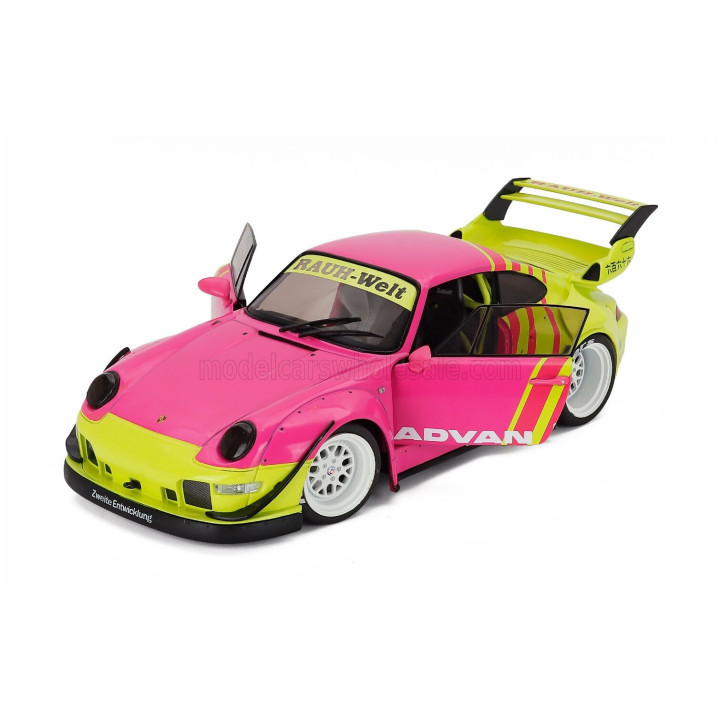SOLIDO PORSCHE 911 993 RWB BODYKIT COUPE 2024 - PINK YELLOW 1/18