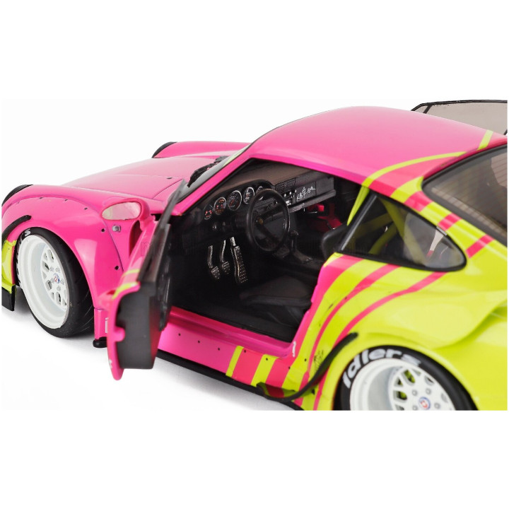 SOLIDO PORSCHE 911 993 RWB BODYKIT COUPE 2024 - PINK YELLOW 1/18
