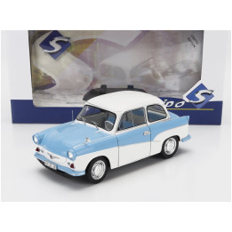 SOLIDO TRABANT P50 LIMOUSINE 1958 - WHITE LIGHT BLUE 1/18