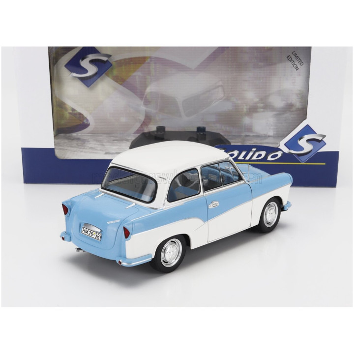 SOLIDO TRABANT P50 LIMOUSINE 1958 - WHITE LIGHT BLUE 1/18