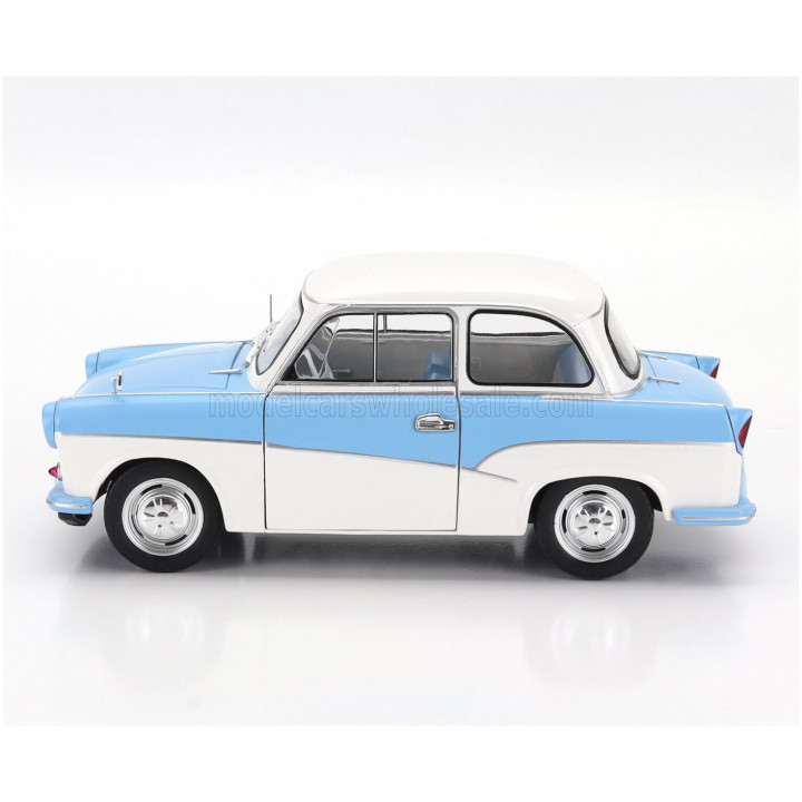 SOLIDO TRABANT P50 LIMOUSINE 1958 - WHITE LIGHT BLUE 1/18