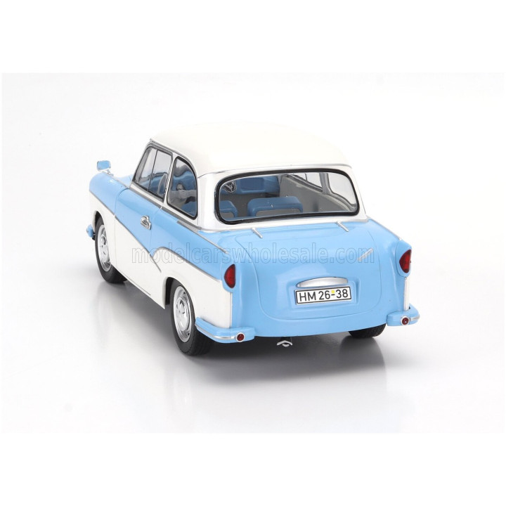 SOLIDO TRABANT P50 LIMOUSINE 1958 - WHITE LIGHT BLUE 1/18