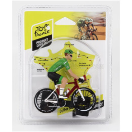 SOLIDO FIGURES CICLISTA - CYCLIST - MAGLIA VERDE - GREEN JERSEY - TOUR DE FRANCE 2023 - GREEN 1/18