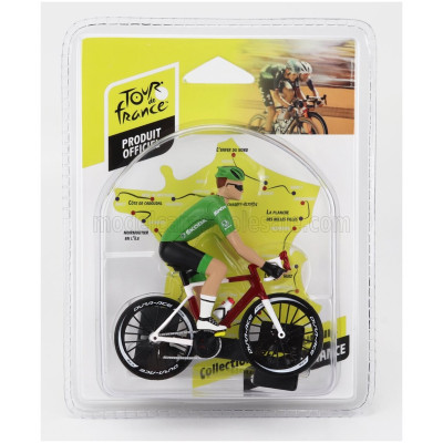 SOLIDO FIGURES CICLISTA - CYCLIST - MAGLIA VERDE - GREEN JERSEY - TOUR DE FRANCE 2023 - GREEN 1/18