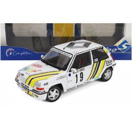 SOLIDO RENAULT R5 GT TURBO N 19 RALLY MONTECARLO 1989 ALAIN OREILLE - GILLES THIMONIER - WHITE YELLOW 1/18
