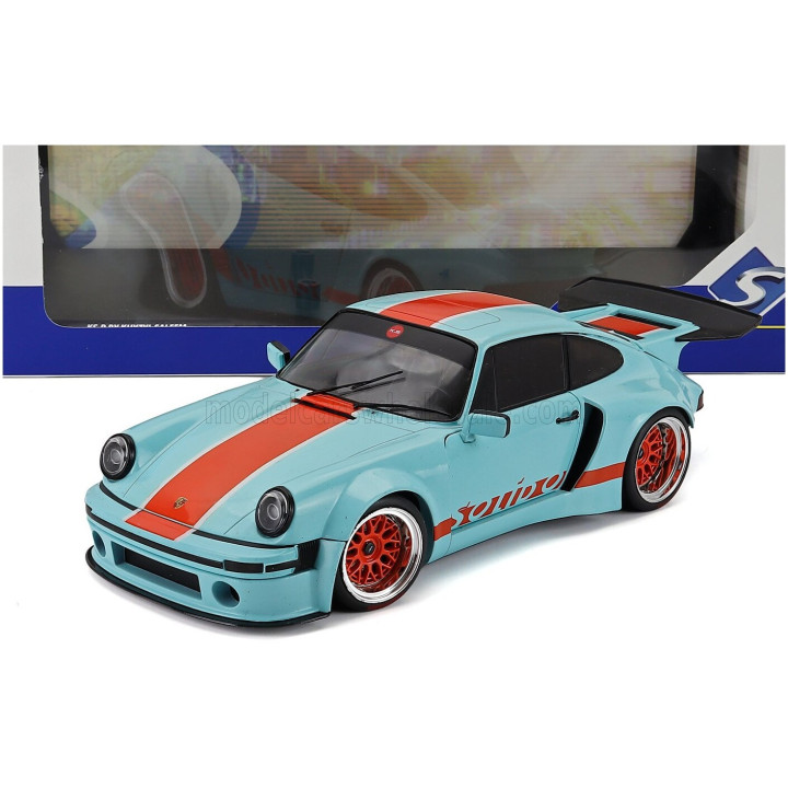 SOLIDO PORSCHE 911 930 3.0L SOLIDO RACING COUPE 2026 - BLUE ORANGE 1/18