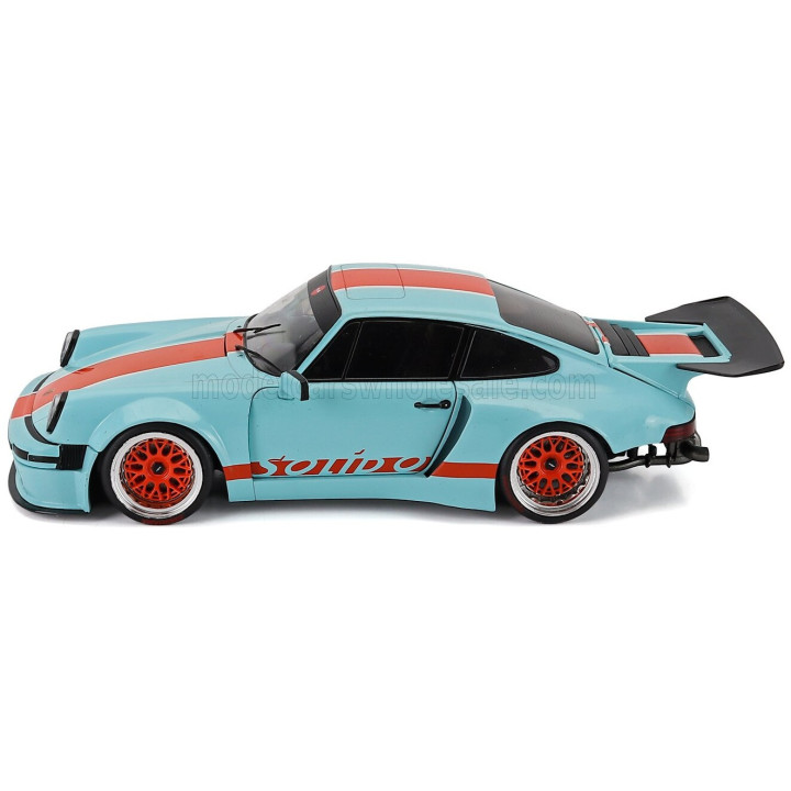 SOLIDO PORSCHE 911 930 3.0L SOLIDO RACING COUPE 2026 - BLUE ORANGE 1/18