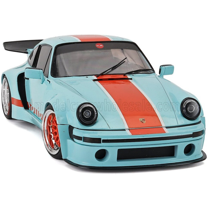 SOLIDO PORSCHE 911 930 3.0L SOLIDO RACING COUPE 2026 - BLUE ORANGE 1/18