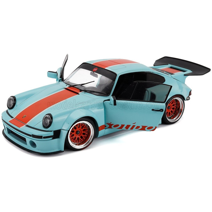 SOLIDO PORSCHE 911 930 3.0L SOLIDO RACING COUPE 2026 - BLUE ORANGE 1/18