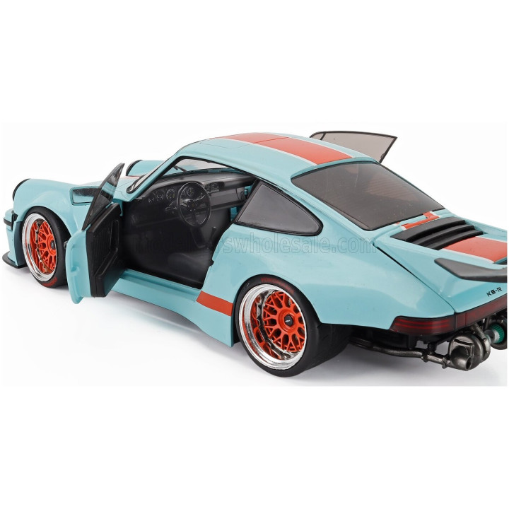 SOLIDO PORSCHE 911 930 3.0L SOLIDO RACING COUPE 2026 - BLUE ORANGE 1/18