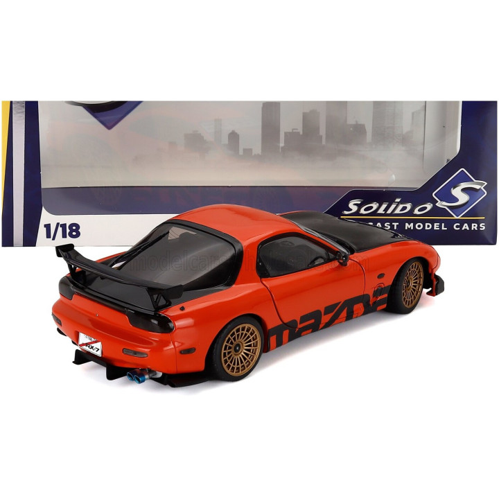 SOLIDO MAZDA RX-7 (FD3RS) WORKS COUPE 1999 - ORANGE 1/18