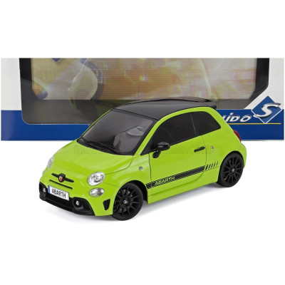 SOLIDO FIAT NUOVA 500 ABARTH 595 2023 - LIGHT GREEN BLACK 1/18