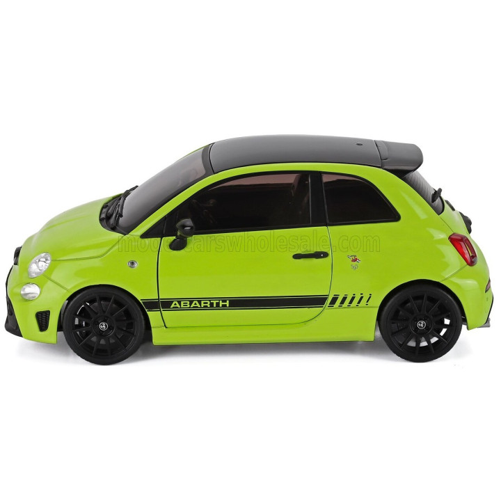 SOLIDO FIAT NUOVA 500 ABARTH 595 2023 - LIGHT GREEN BLACK 1/18