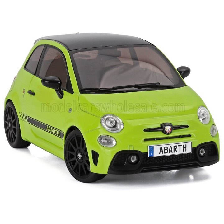 SOLIDO FIAT NUOVA 500 ABARTH 595 2023 - LIGHT GREEN BLACK 1/18