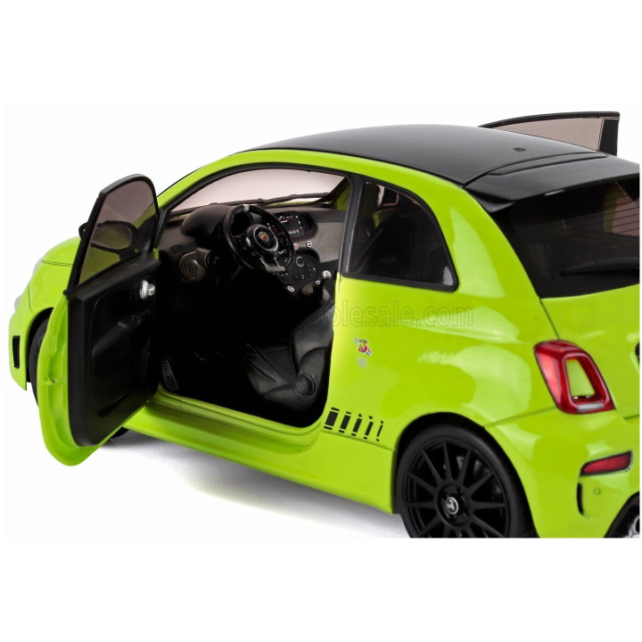 SOLIDO FIAT NUOVA 500 ABARTH 595 2023 - LIGHT GREEN BLACK 1/18