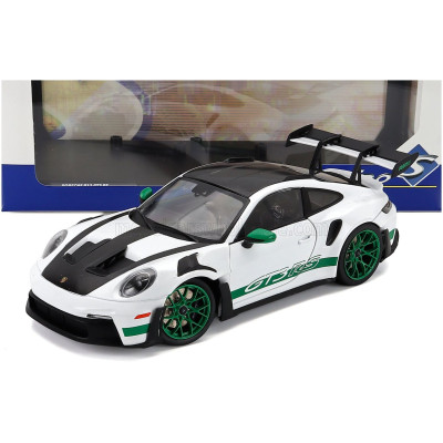 SOLIDO PORSCHE 911 992 GT3 RS WEISSACH PACKAGE COUPE 2024 - WHITE GREEN 1/18