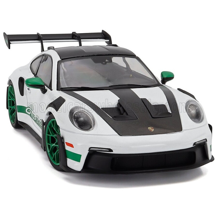 SOLIDO PORSCHE 911 992 GT3 RS WEISSACH PACKAGE COUPE 2024 - WHITE GREEN 1/18