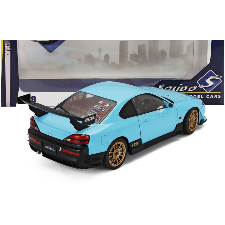 SOLIDO NISSAN SILVIA (S15) COUPE SPEC-R AERO 1999 - BLUE 1/18