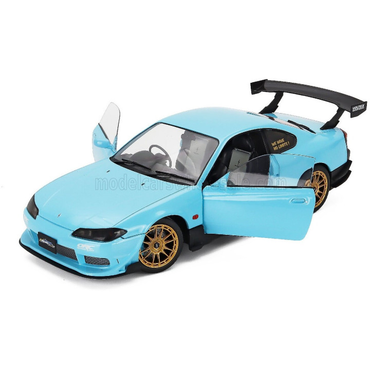 SOLIDO NISSAN SILVIA (S15) COUPE SPEC-R AERO 1999 - BLUE 1/18