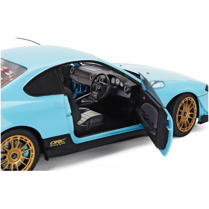 SOLIDO NISSAN SILVIA (S15) COUPE SPEC-R AERO 1999 - BLUE 1/18