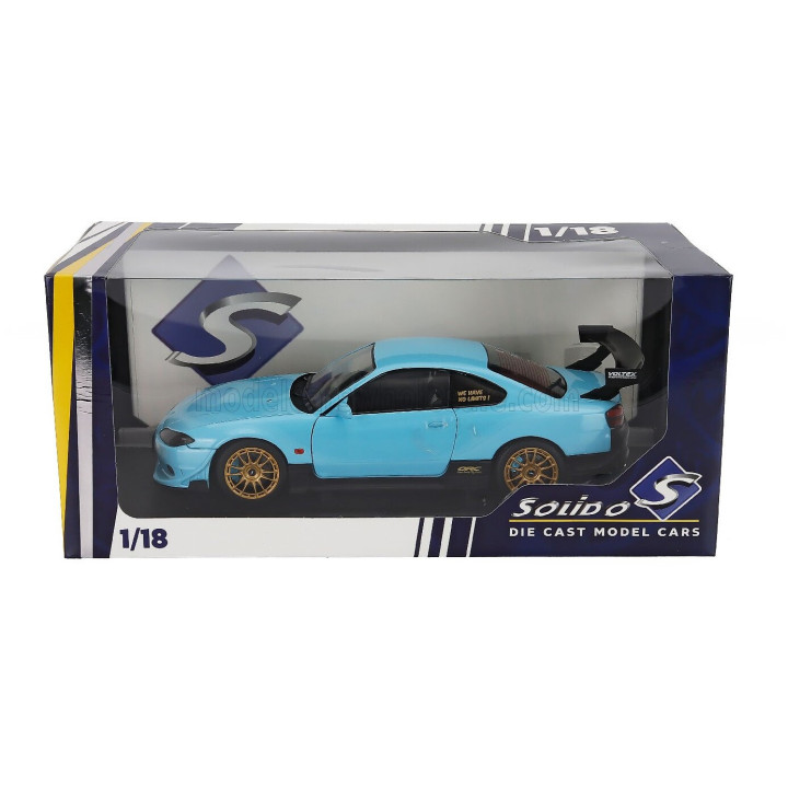 SOLIDO NISSAN SILVIA (S15) COUPE SPEC-R AERO 1999 - BLUE 1/18