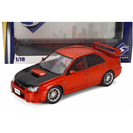 SOLIDO SUBARU IMPREZA WRX STi 2003 - ORANGE BLACK 1/18