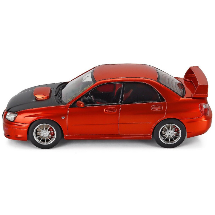 SOLIDO SUBARU IMPREZA WRX STi 2003 - ORANGE BLACK 1/18