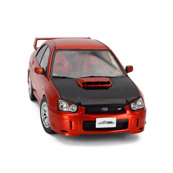 SOLIDO SUBARU IMPREZA WRX STi 2003 - ORANGE BLACK 1/18