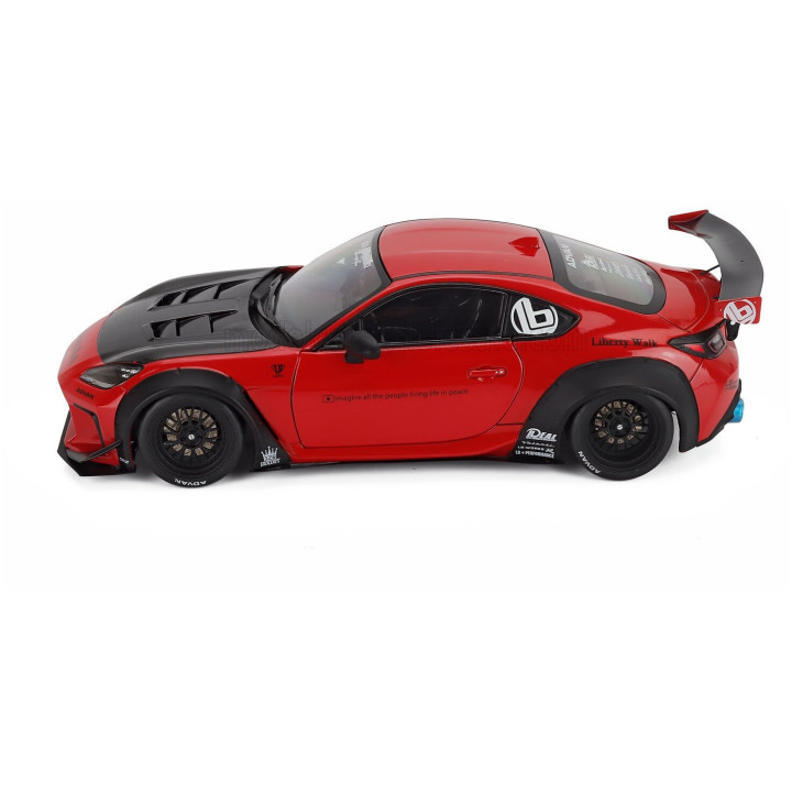 SOLIDO TOYOTA GR86 LBWK BODY KIT COUPE 2024 - RED BLACK 1/18