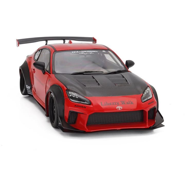 SOLIDO TOYOTA GR86 LBWK BODY KIT COUPE 2024 - RED BLACK 1/18