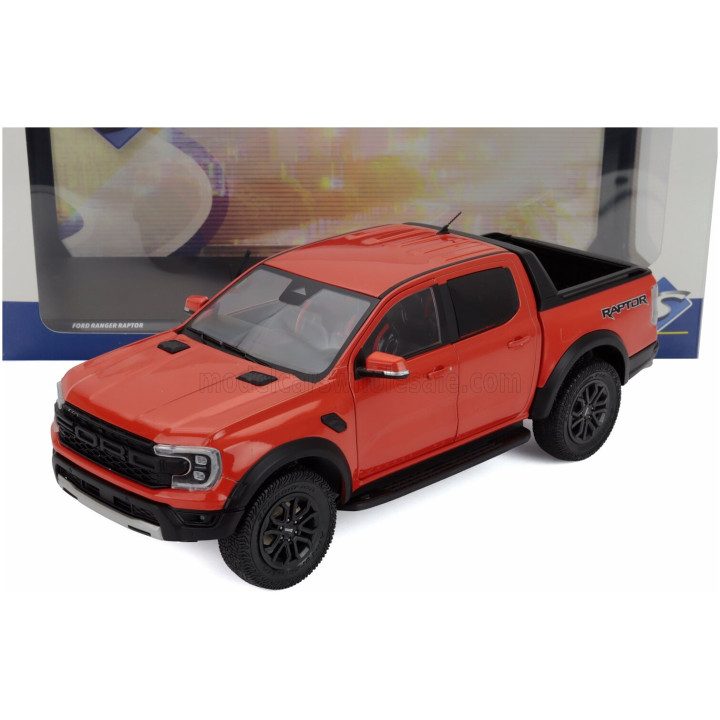 SOLIDO FORD USA RANGER RAPTOR PICK-UP DOUBLE CABINE 2024 - DARK ORANGE 1/18