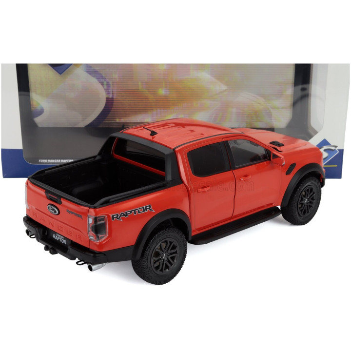 SOLIDO FORD USA RANGER RAPTOR PICK-UP DOUBLE CABINE 2024 - DARK ORANGE 1/18