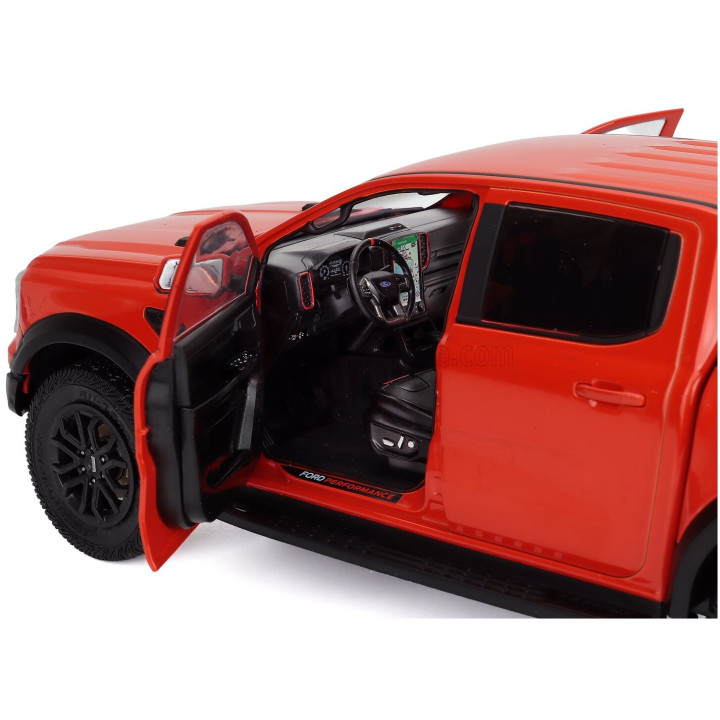 SOLIDO FORD USA RANGER RAPTOR PICK-UP DOUBLE CABINE 2024 - DARK ORANGE 1/18