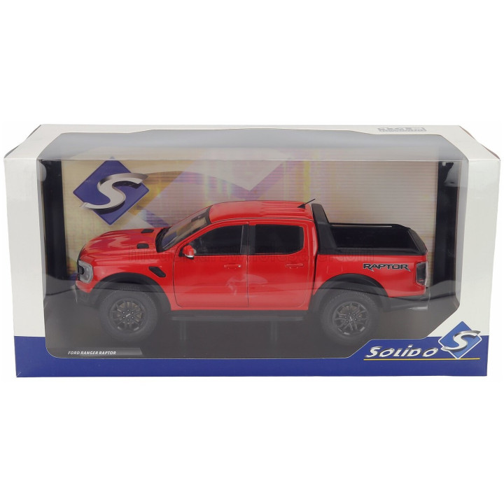 SOLIDO FORD USA RANGER RAPTOR PICK-UP DOUBLE CABINE 2024 - DARK ORANGE 1/18