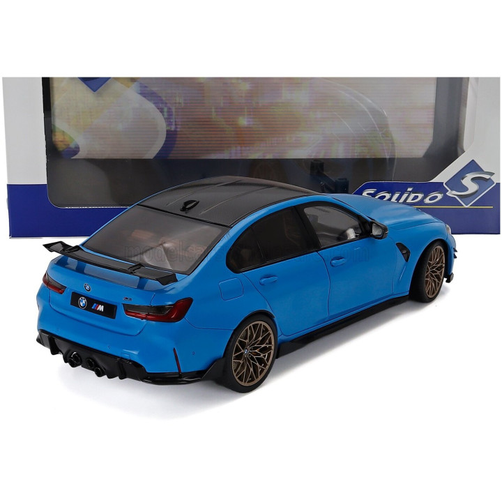 SOLIDO BMW 3-SERIES M3 PERFORMANCE PARTS (G80) 2024 - BEACH BLUE BLACK 1/18