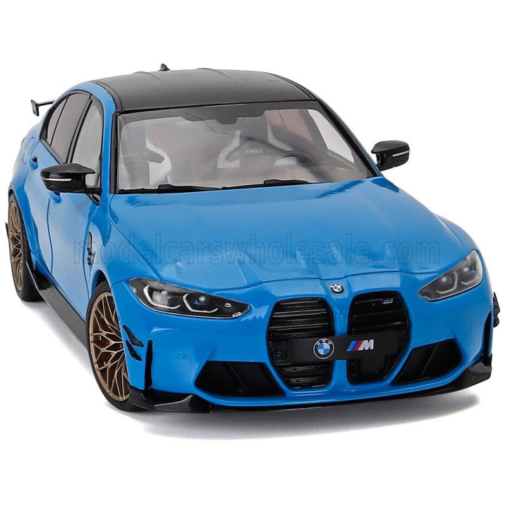 SOLIDO BMW 3-SERIES M3 PERFORMANCE PARTS (G80) 2024 - BEACH BLUE BLACK 1/18