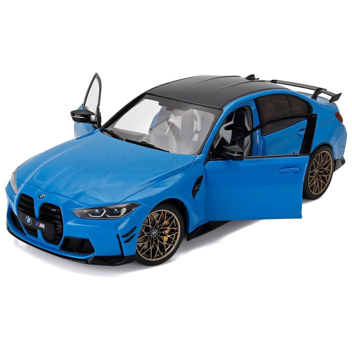SOLIDO BMW 3-SERIES M3 PERFORMANCE PARTS (G80) 2024 - BEACH BLUE BLACK 1/18