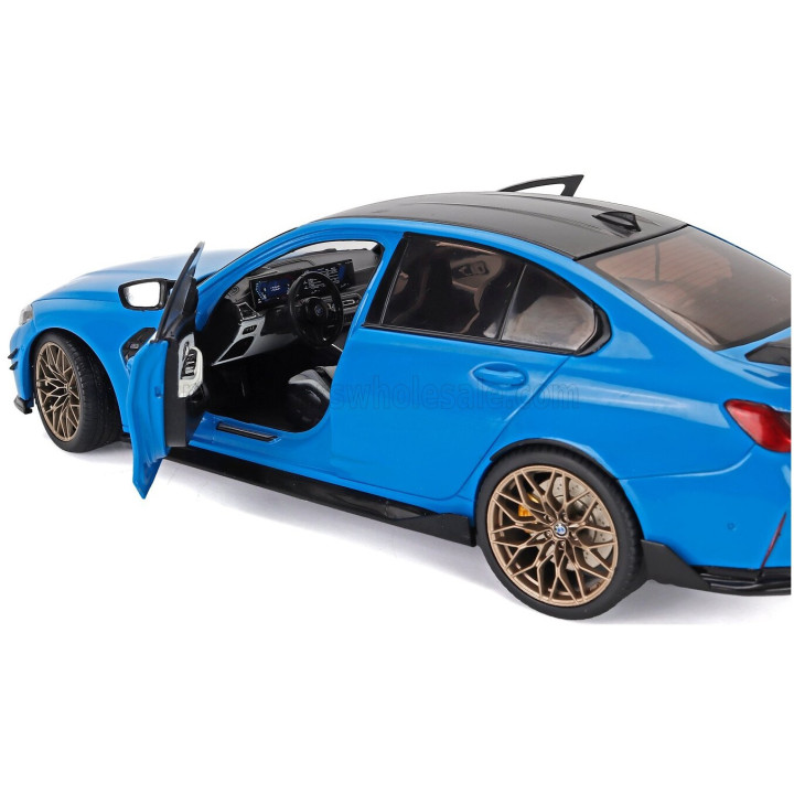 SOLIDO BMW 3-SERIES M3 PERFORMANCE PARTS (G80) 2024 - BEACH BLUE BLACK 1/18