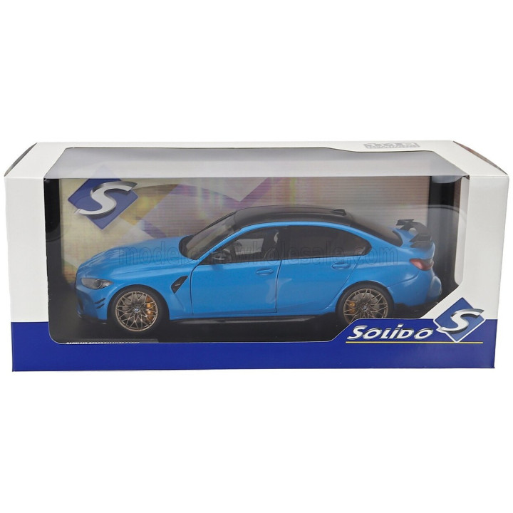 SOLIDO BMW 3-SERIES M3 PERFORMANCE PARTS (G80) 2024 - BEACH BLUE BLACK 1/18