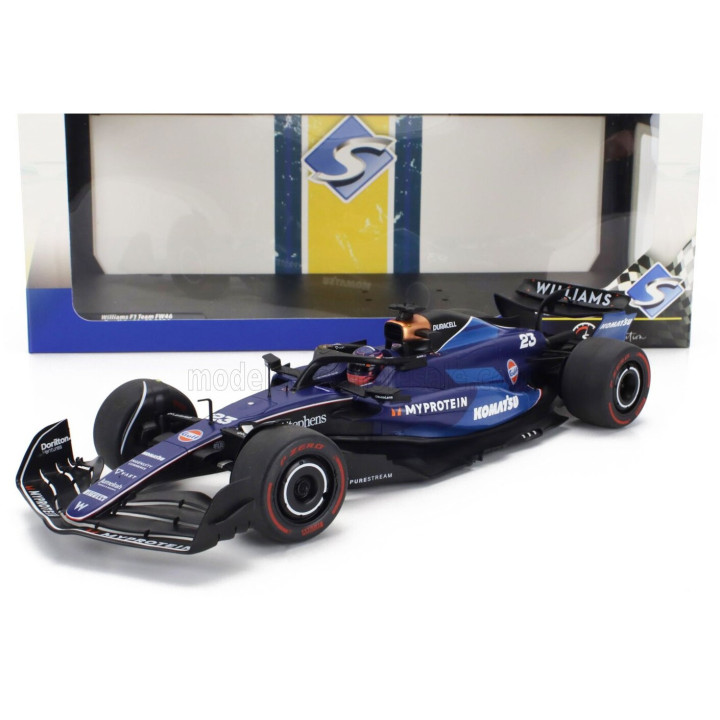 SOLIDO WILLIAMS F1 FW46 TEAM WILLIAMS RACING N 23 SUADI ARABIA 2024 ALEXANDER ALBON - 2 TONE BLUE 1/18