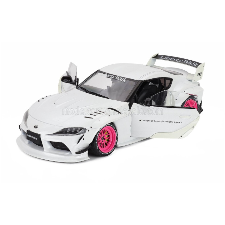 SOLIDO TOYOTA GR SUPRA LIBERTY WALK BODY KIT COUPE 2025 - WHITE MET 1/18