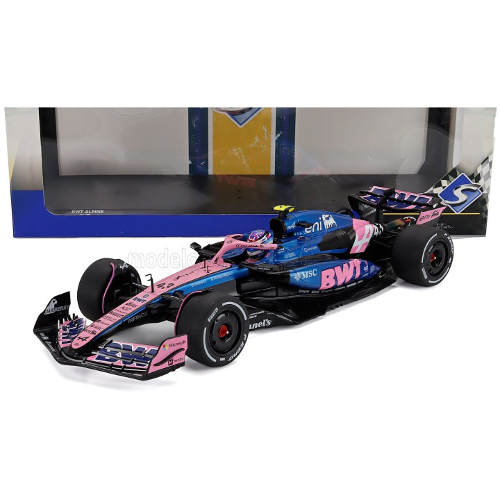 SOLIDO ALPINE F1 A525 TEAM BWT ALPINE N 43 CANADA GP 2025 FRANCO COLAPINTO - BLACK BLUE PINK 1/18