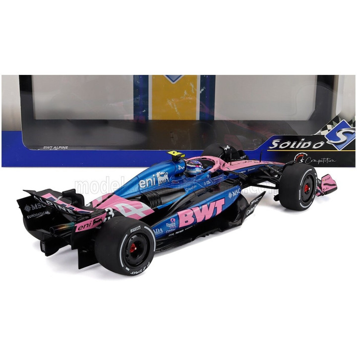 SOLIDO ALPINE F1 A525 TEAM BWT ALPINE N 43 CANADA GP 2025 FRANCO COLAPINTO - BLACK BLUE PINK 1/18