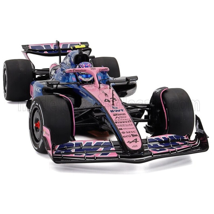SOLIDO ALPINE F1 A525 TEAM BWT ALPINE N 43 CANADA GP 2025 FRANCO COLAPINTO - BLACK BLUE PINK 1/18