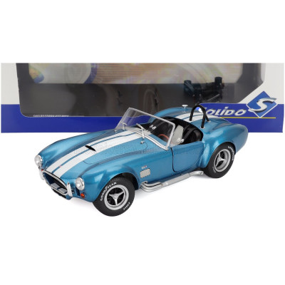SOLIDO AC COBRA SHELBY COBRA 427 MKII SPIDER 1965 - BLUE WHITE 1/18