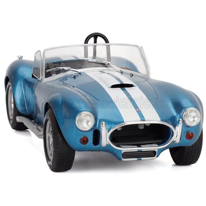 SOLIDO AC COBRA SHELBY COBRA 427 MKII SPIDER 1965 - BLUE WHITE 1/18