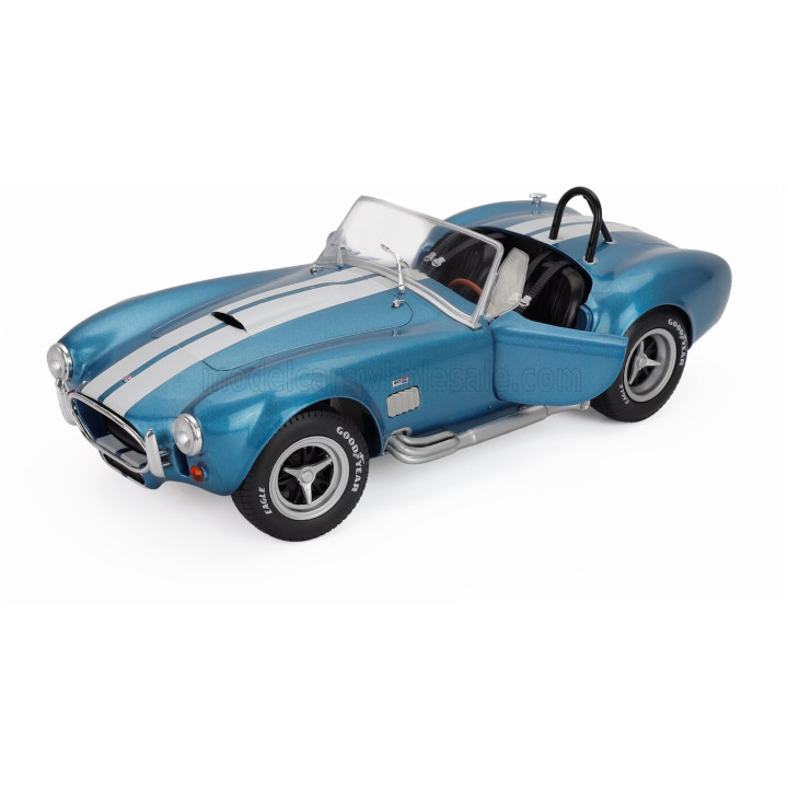 SOLIDO AC COBRA SHELBY COBRA 427 MKII SPIDER 1965 - BLUE WHITE 1/18